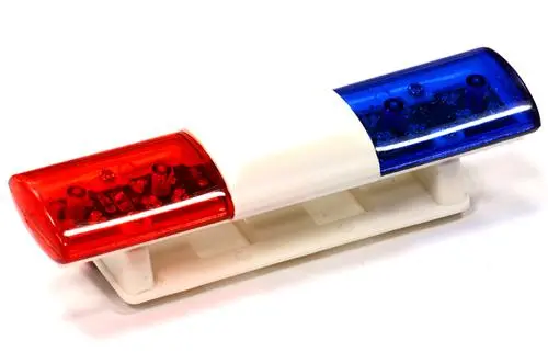 Integy T3 Realistic Roof Top Flashing Light Led With Plastic Housing For 1/10 Scale (C24482bluered) 1