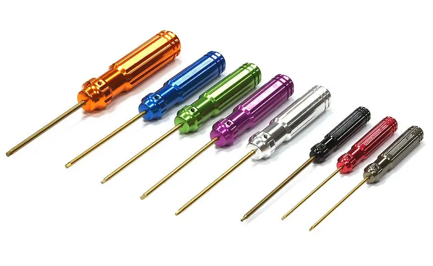 Integy Color Coded Multi-Size Handle Wrench 8Pcs Set Ti-Nitride Allen Hex (C24728) 1