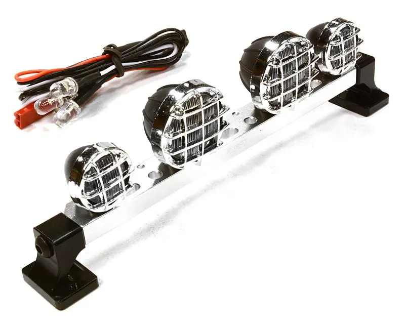 Integy V2 Billet Machined T6 Realistic Roof Top Spot White Led (4) Light Set (C25260silver) 1