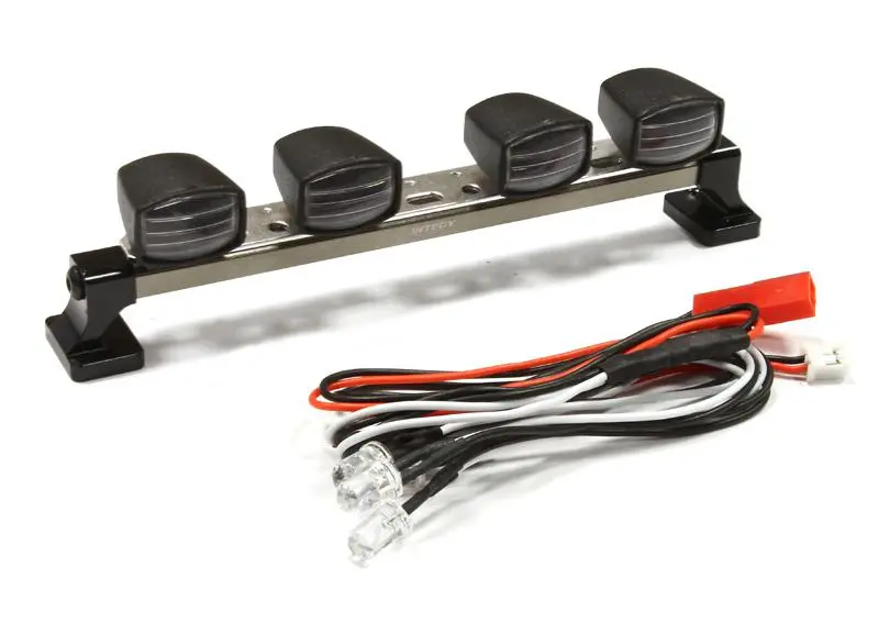 Integy Billet Machined T7 Realistic Roof Top Spot White Led (4) Light Set (C25261gun) 1