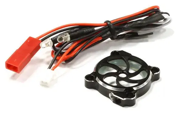 Integy Billet Machined Cooling Fan Cover W/ Led Light For 25X25mm Fan Size (C25684black) 1