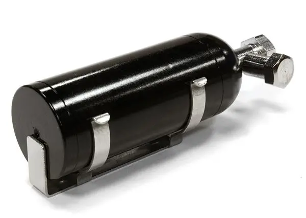 Integy Realistic 1/10 Scale Alloy Nitrous Bottle W/ Mounting Bracket & Hardware (C26027black) 1