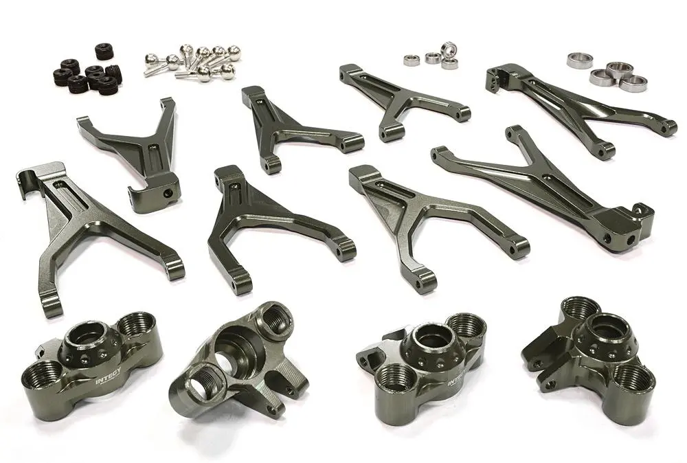 Integy Billet Machined T6 Alloy Conversion Kit For 1/16 Traxxas E-Revo & Summit (C26051gun) 1