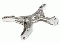 Integy Billet Machined Rear Shock Tower For Associated Rc10b5 (C26084silver) 1