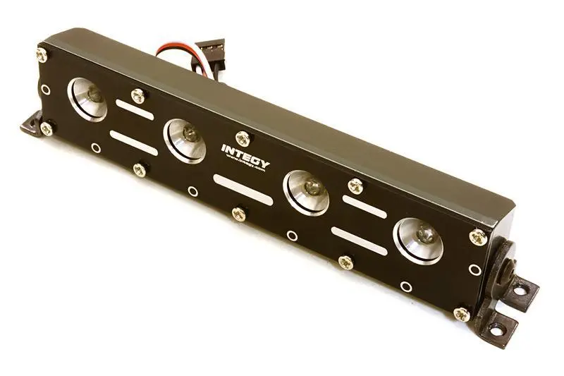 Integy Realistic Roof Top Led Light Bar W/Metal Housing 125X18x27mm For 1/10, 1/8 & 1/5 (C26889gun) 1