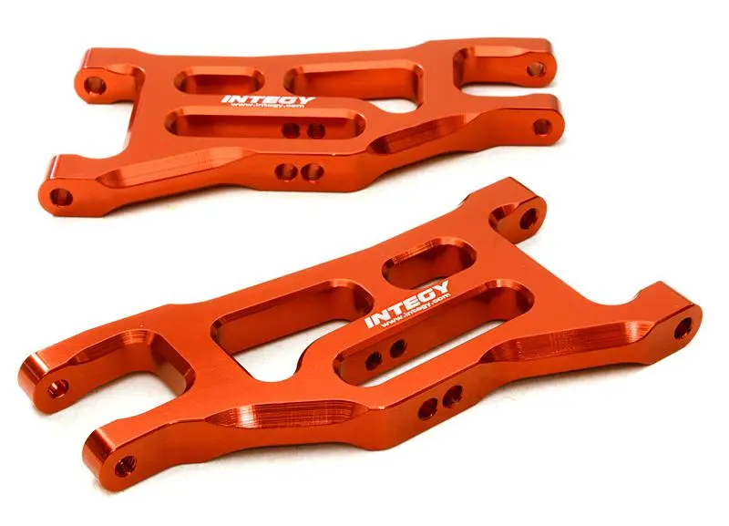Integy Billet Machined Front Lower Arms For 1/10 Rustler 2Wd, Slash 2Wd & Stampede 2Wd (C27100red) 1