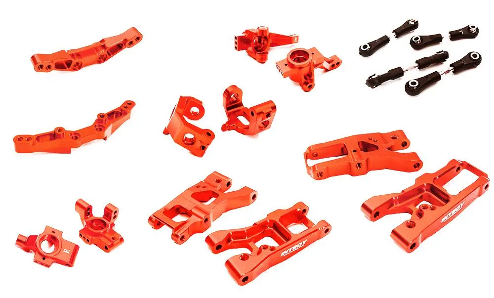 Integy Billet Machined Suspension Kit Conversion For Traxxas 1/10 4-Tec 2.0 (C28347red) 1