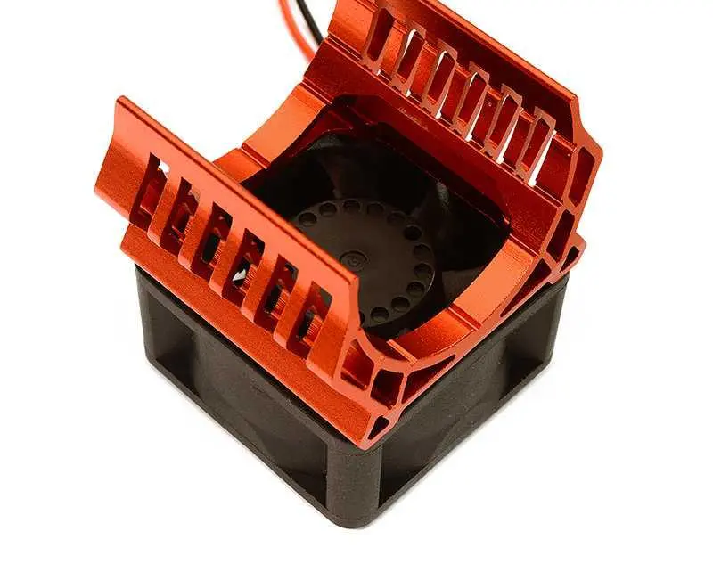 Integy 36Mm Motor Heatsink+40X40mm Cooling Fan 17K Rpm For Most 1/10 On-Road & Off-Road (C28598red) 1