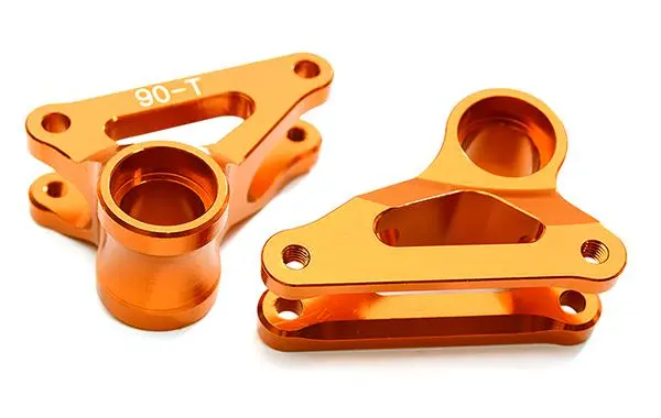 Integy Billet Machined Alloy 90T Pro2 Rear Rocker Arms For 1/10 E-Revo 2.0 (C28627orange) 1