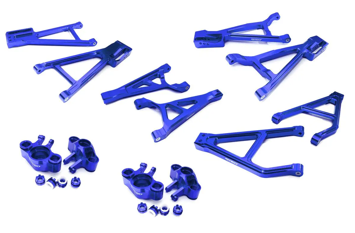 Integy Billet Machined Suspension Conversion Kit For Traxxas 1/10 E-Revo 2.0 (Blue) (C28686blue) 1