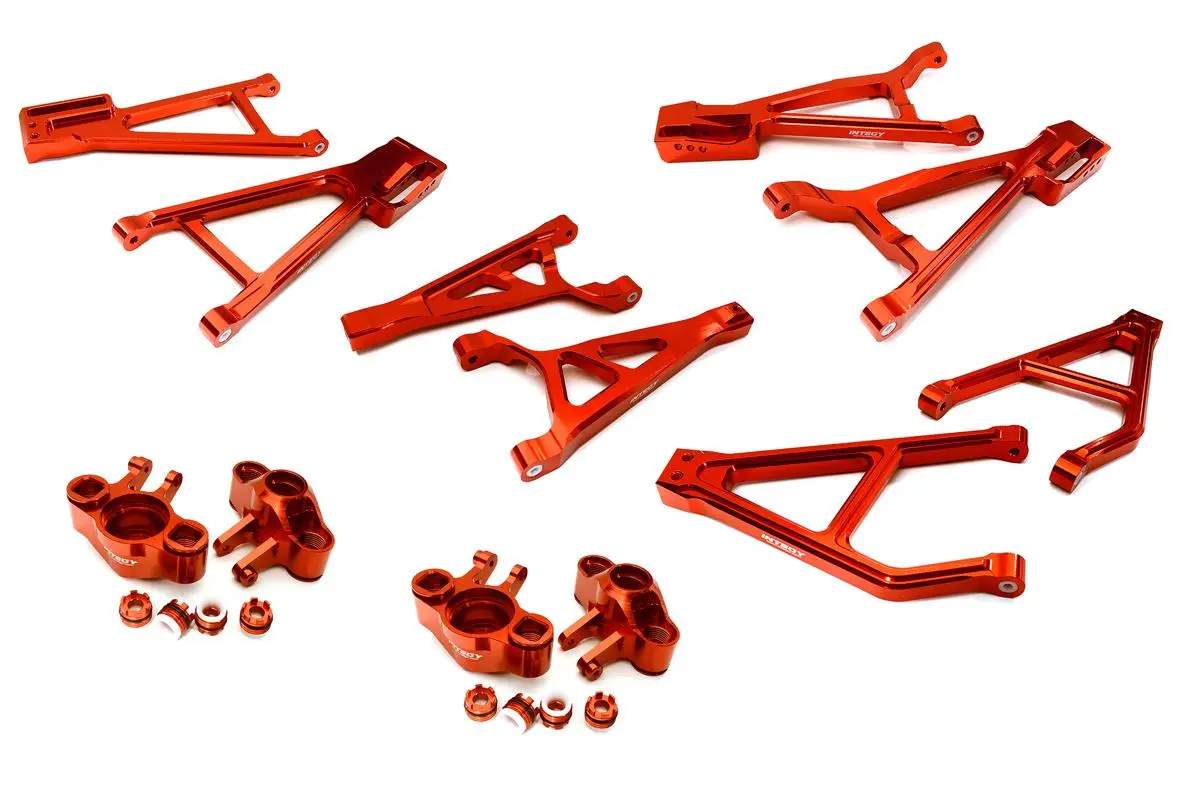Integy Billet Machined Suspension Conversion Kit For Traxxas 1/10 E-Revo 2.0 (C28686red) 1