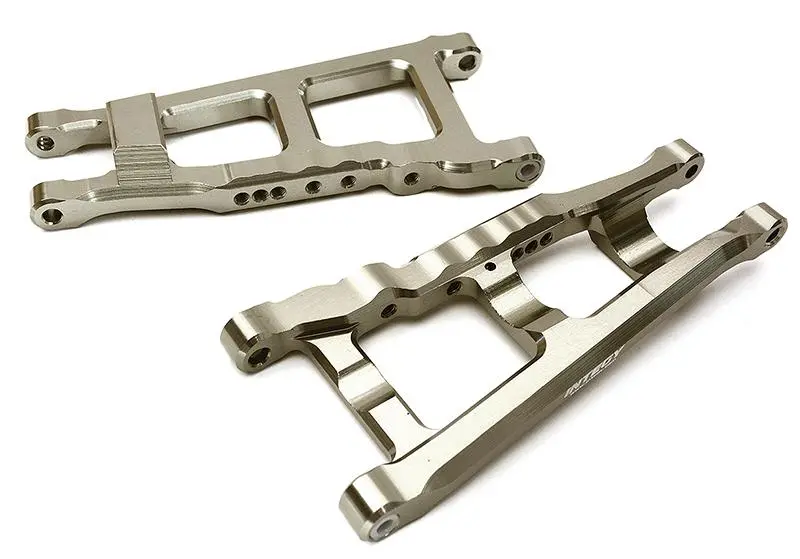 Integy Billet Machined Lower Suspension Arms For Traxxas 1/10 Rustler 4X4 (C28744grey) 1