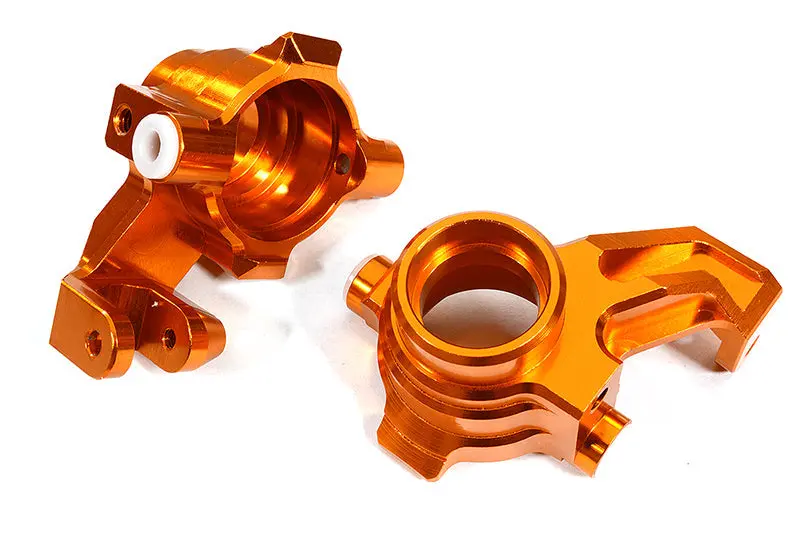 Integy Billet Machined Steering Knuckles For Traxxas 1/10 Maxx 4S (C29372orange) 1