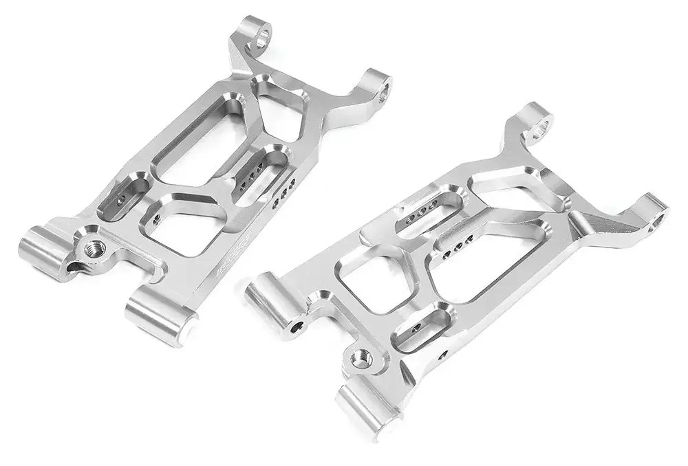 Integy Billet Machined Front Lower Arms For Losi 1/10 Lasernut U4 4Wd Brushless Rtr (C31334silver) 1