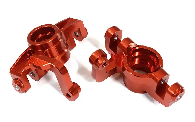 Integy: Billet Machined Steering Knuckles For Losi 1/10 Lasernut U4 4Wd Brushless Rtr C31339red 1