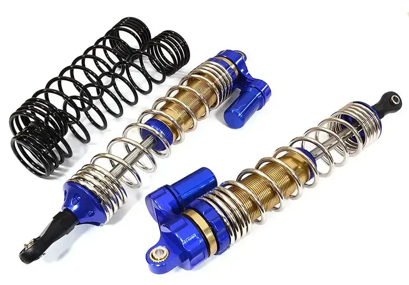 Integy Alloy Piggyback Rear Shock (2) For Traxxas 1/7 Unlimited Desert Racer (L=148Mm) (C32293blue) 1