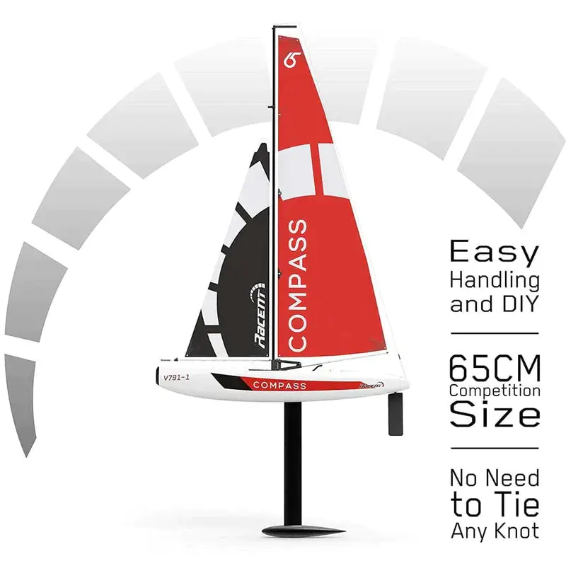 Imex Compass 65Cm Sailboat-Rtr Wind Powered (Vol79101) 1