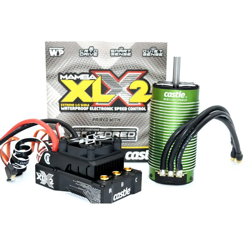 Castle Creations Mamba Xlx 2 1/5 & 800Kv Motor Combo With 20A Bec (Cse010016701) 1