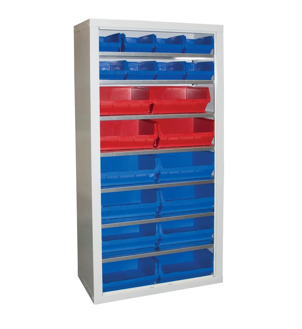 Parts Storage Cabinet With 8 X Size 4 And 12 X Size 6 Containers 1