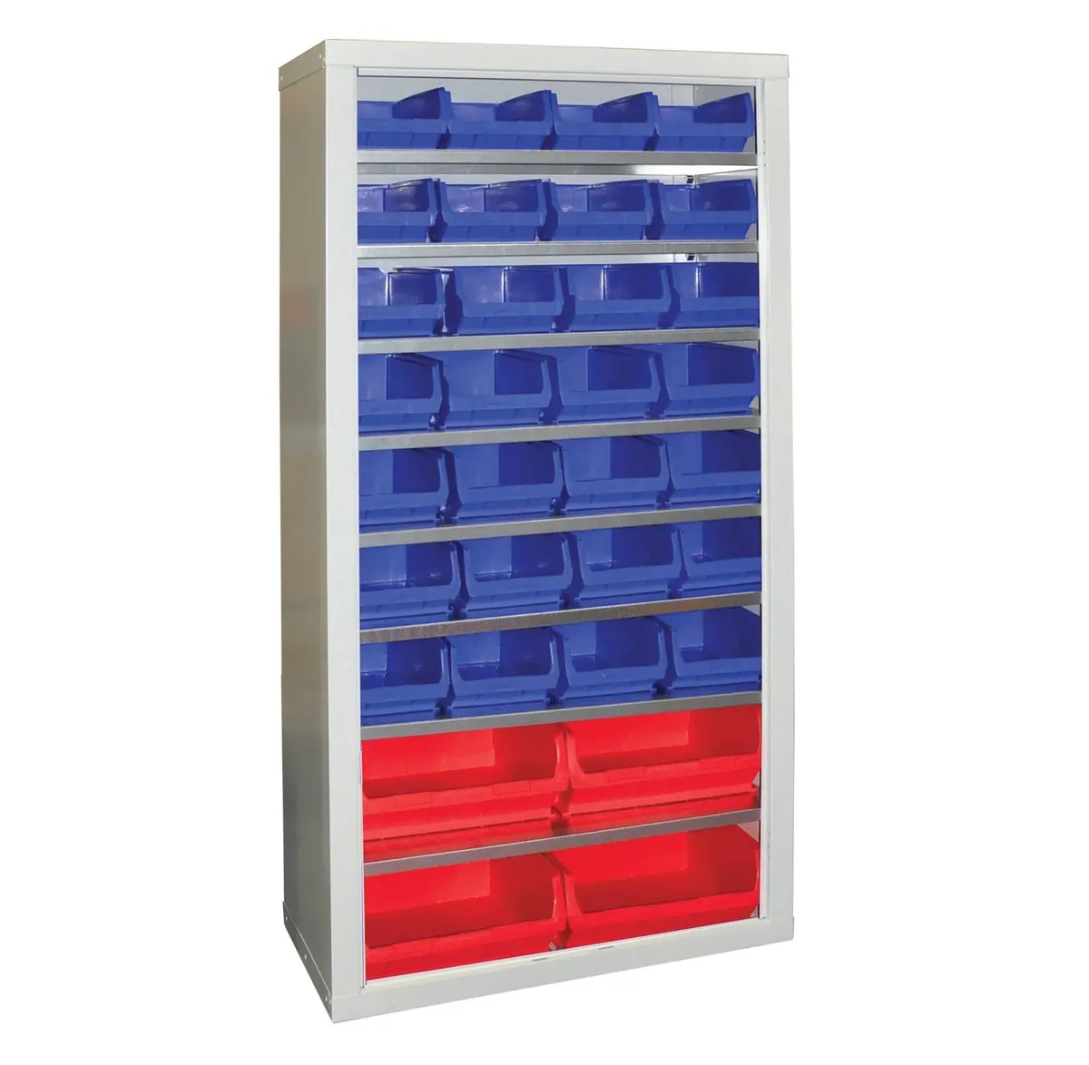 Parts Storage Cabinet With 28 X Size 4 And 4 X Size 6 Containers 1