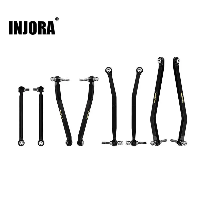 Injora Black Brass High Clearance Chassis Links For 1/30 Scx30 1