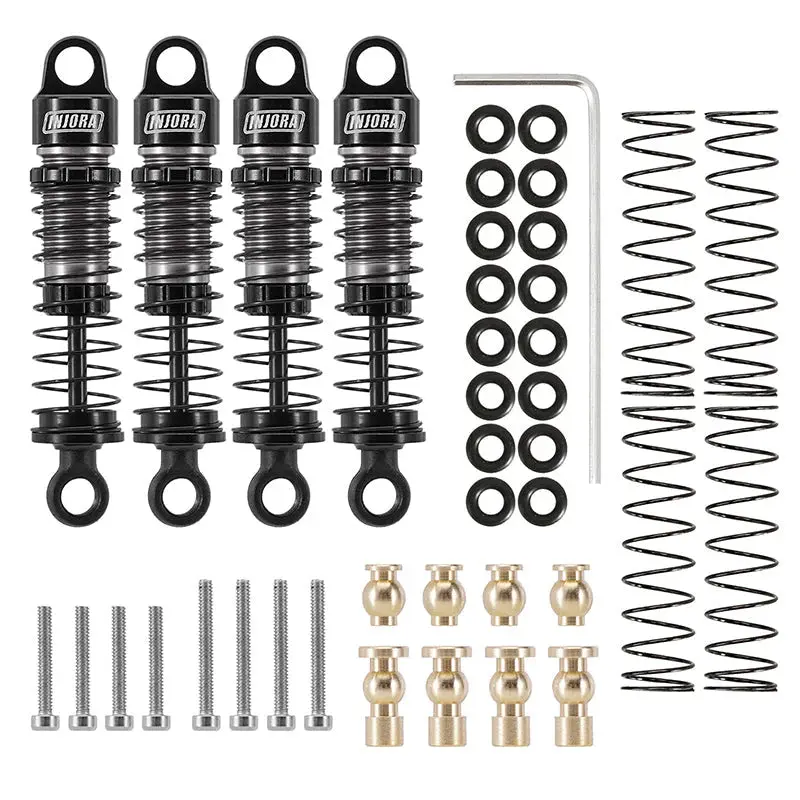 Injora: 40Mm Big Bore Oil Shocks For 1/24 Scx24 (Scx24-179) 1