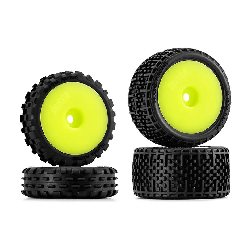 Injora Unglued Pin Buggy Tires & Wheels For 1/24 Losi Micro-B 2