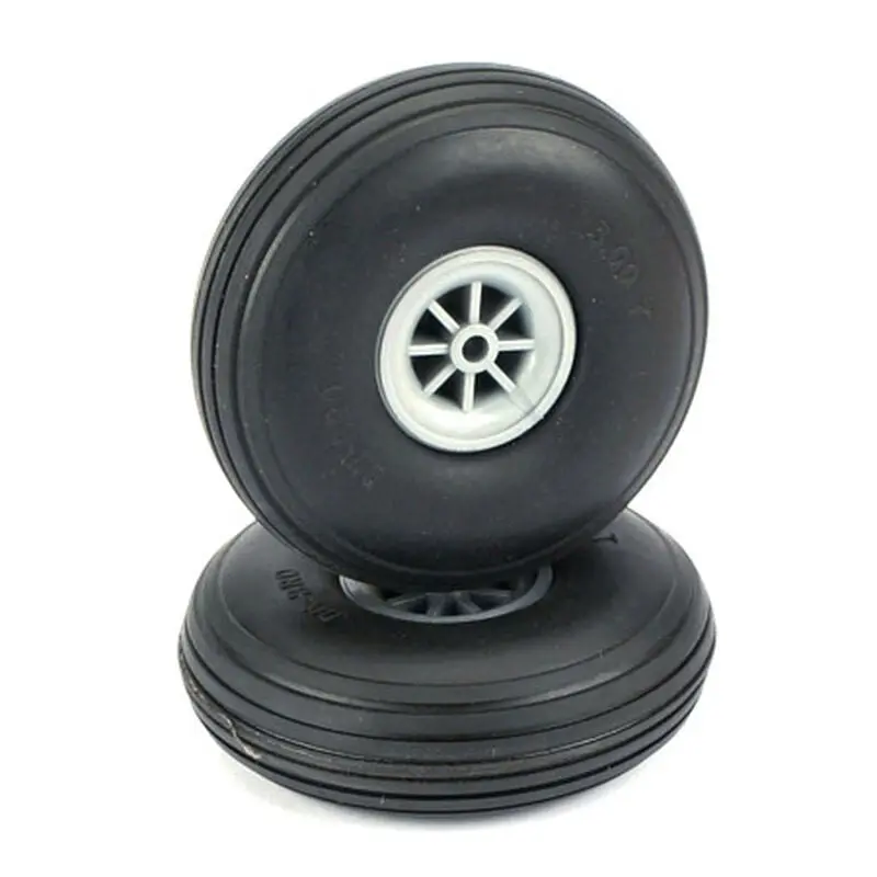 Du-Bro Low Bounce Treaded Wheels 3" (2) (Dub300t) 1