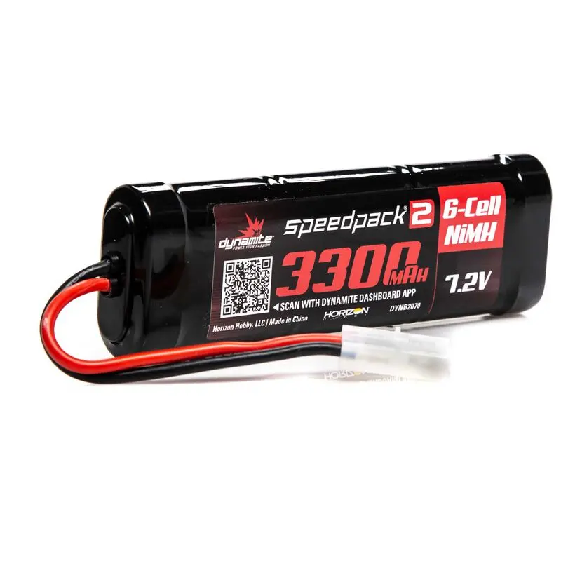 Dynamite Speedpack2 7.2V 3300Mah 6C Nimh, Flat Tamiya (Dynb2070) 1