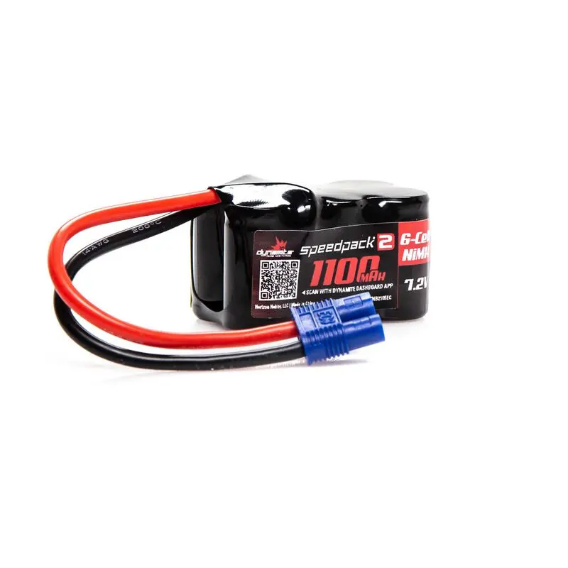 Dynamite Speedpack2 7.2V 1100Mah 6C Nimh, 3+3, Ec3 (Dynb2105ec) 1