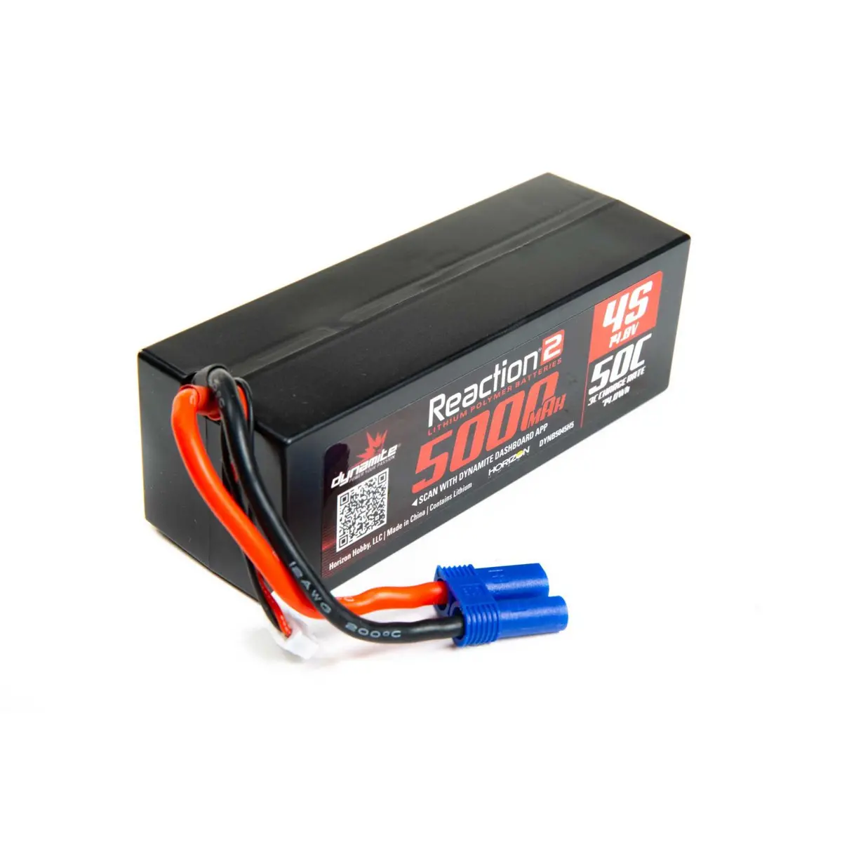 Dynamite Reaction 2.0 14.8V 5000Mah 50C 4S Hardcase Lipo Battery, Ec5 (Dynb5045h5) 1