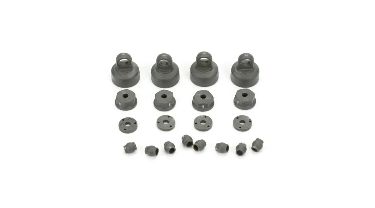 Ecx: Shock Cap, Piston, Pivot Ball Set: All Ecx 1/10 2Wd (Ecx1037) 1