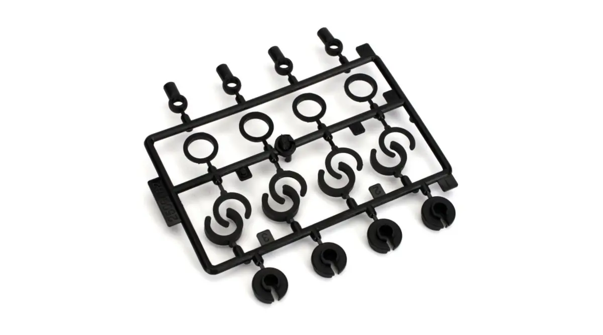 Ecx Shock End, Spring Cup, Spring Clip Set: All Ecx 1/10 2Wd (Ecx1038) 1