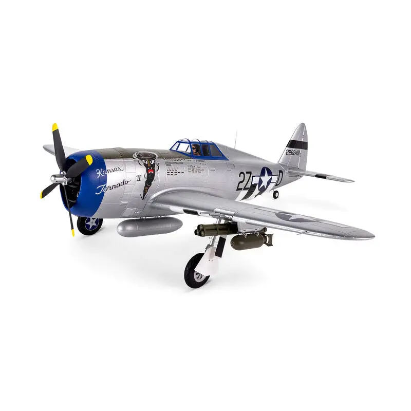 E-Flite P-47 Razorback 1.2M Bnf Basic With As3x & Safe Select (Efl08450) 1