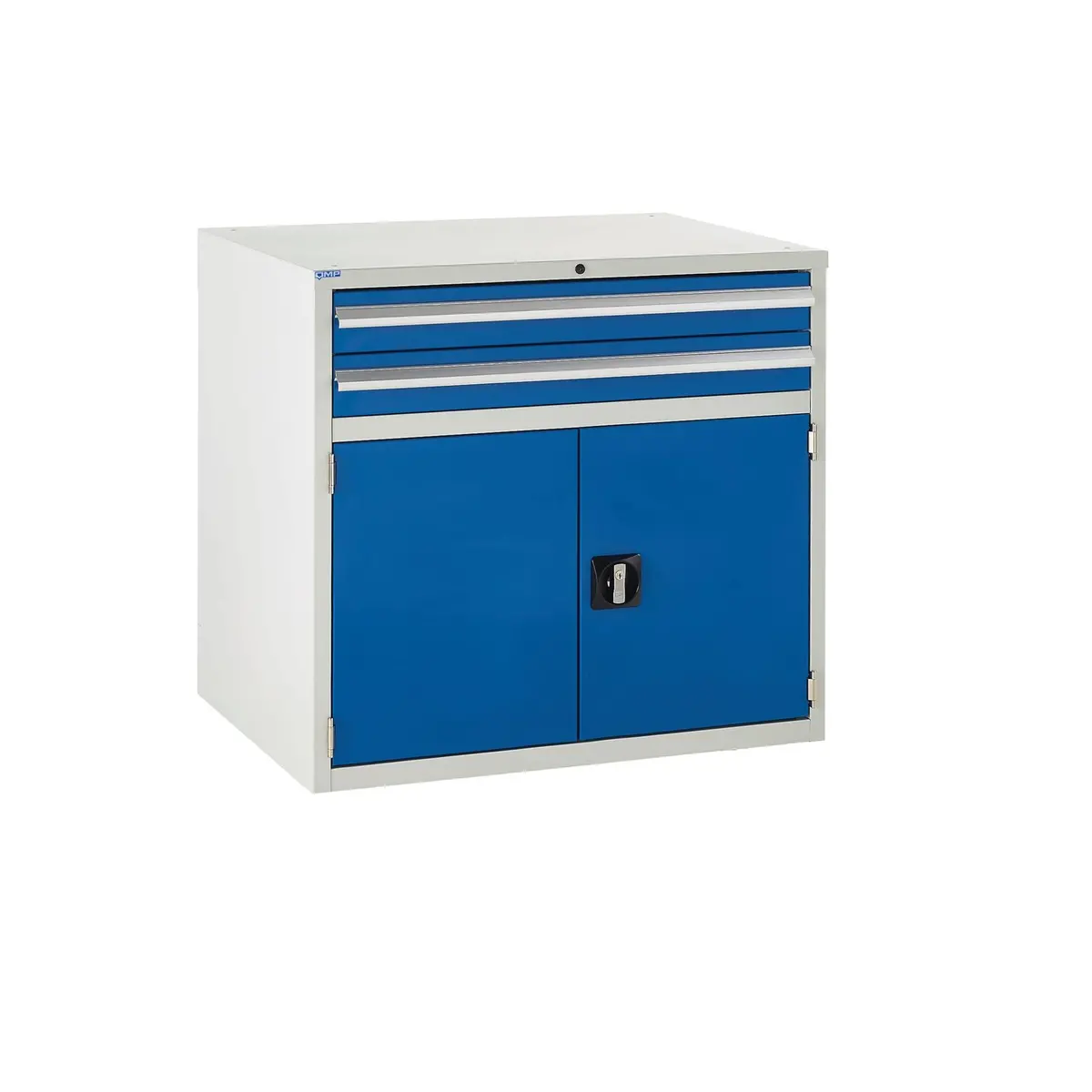 Lockable Door Metal Cabinet With 2 Drawers - 825Mm (H) X 650Mm (D) 1