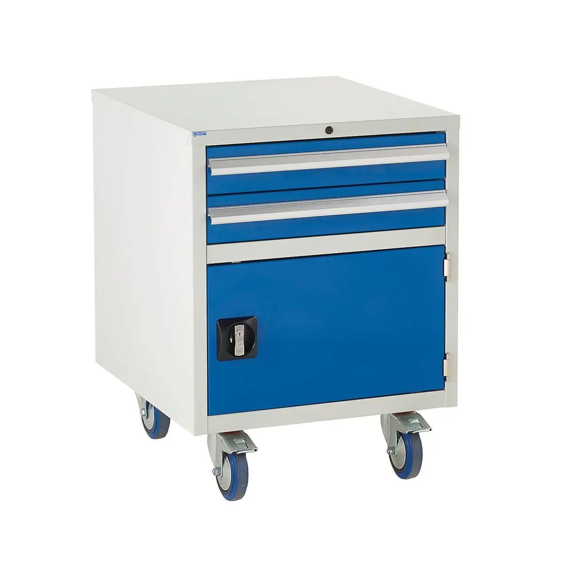 Mobile Under Bench Roller Cabinet With 2 Drawers 1