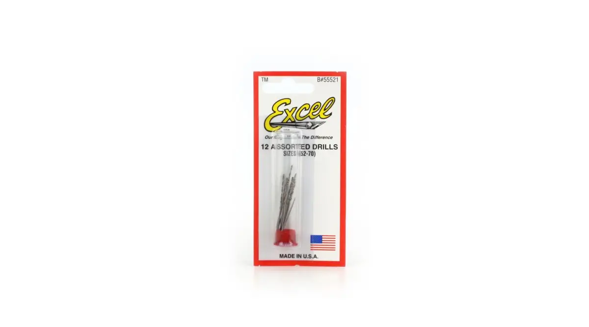 Excel Drill Bit Assorted, #52-70 (12), Carded (Exl55521) 1