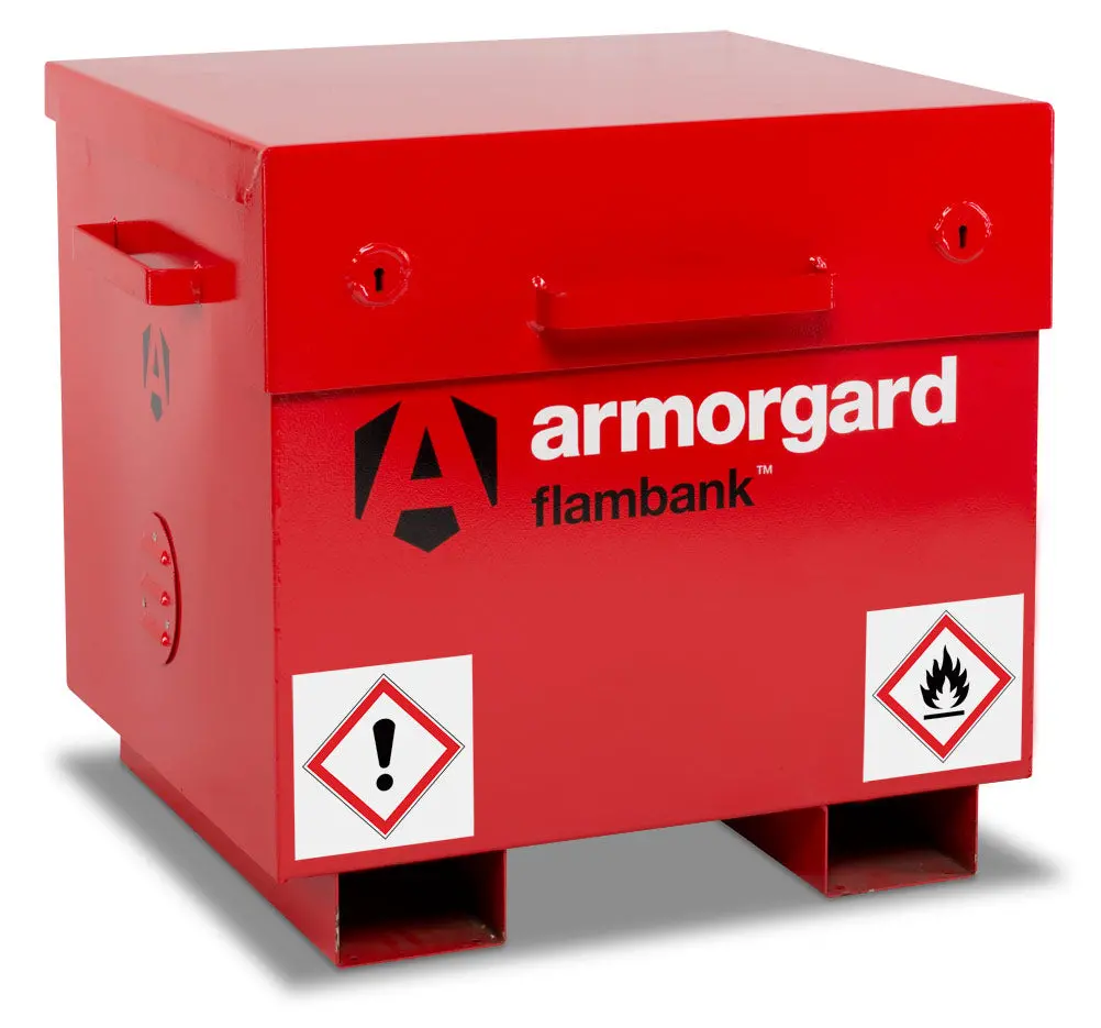 Flambank Red Ultra-Tough Metal Storage Chest 1