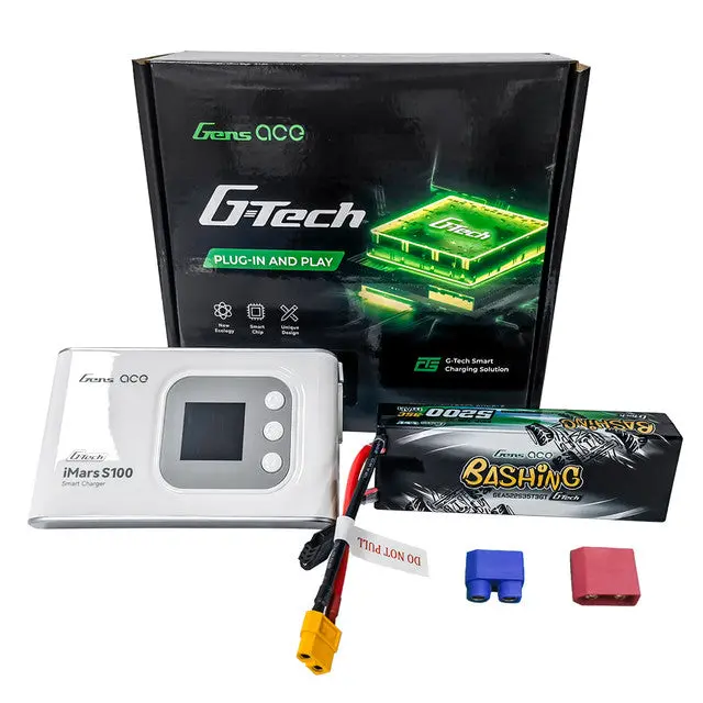 Imars S100 G-Tech Ac Balance Rc Battery Smart Charger-White*1 - Charger Combo 1