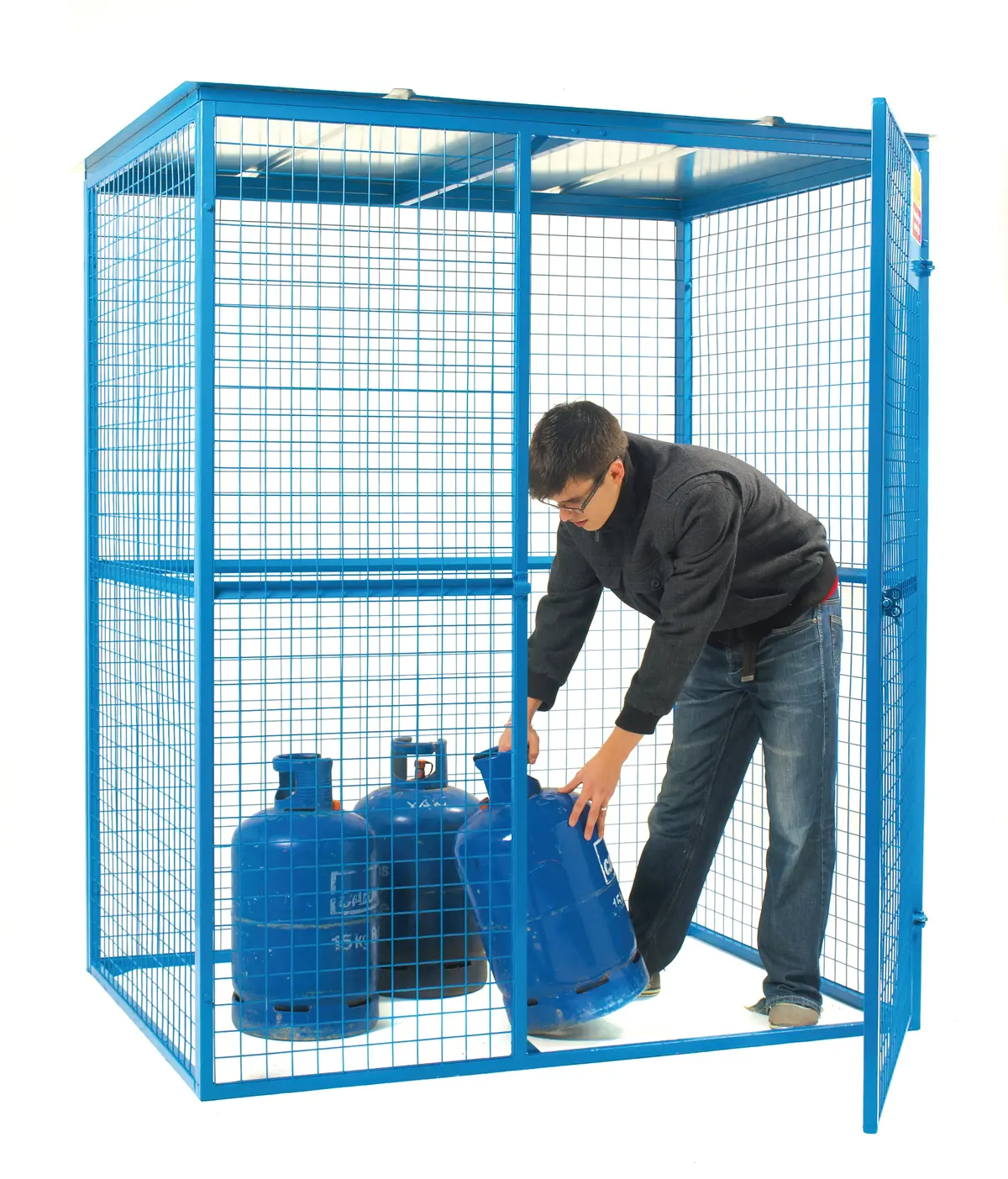 Lock Up Galvanised Steel Site Security Cage 1