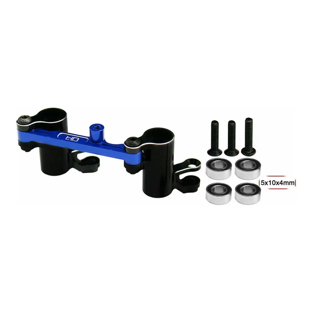 Hot Racing: Aluminum Steering Bellcrank, 1/10 Traxxas Mini Maxx, Blue (Hrammx48x01) 1