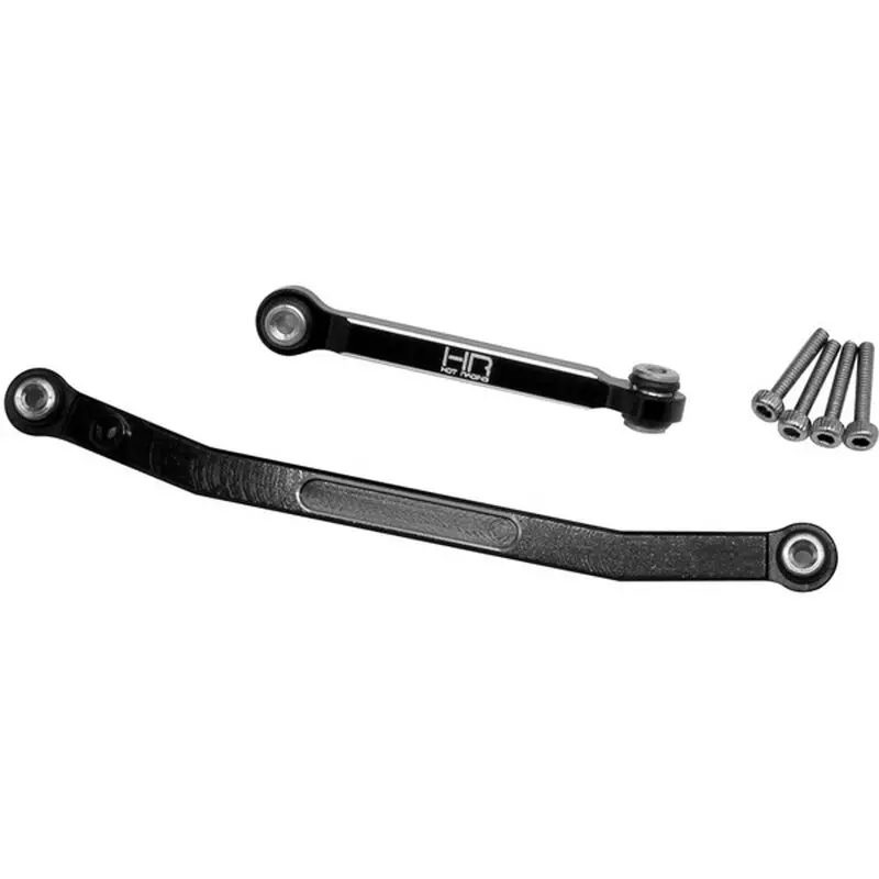 Hot Racing Black Aluminum Fix Link Steering Rod: Scx24 (Hrasxtf49x01) 1