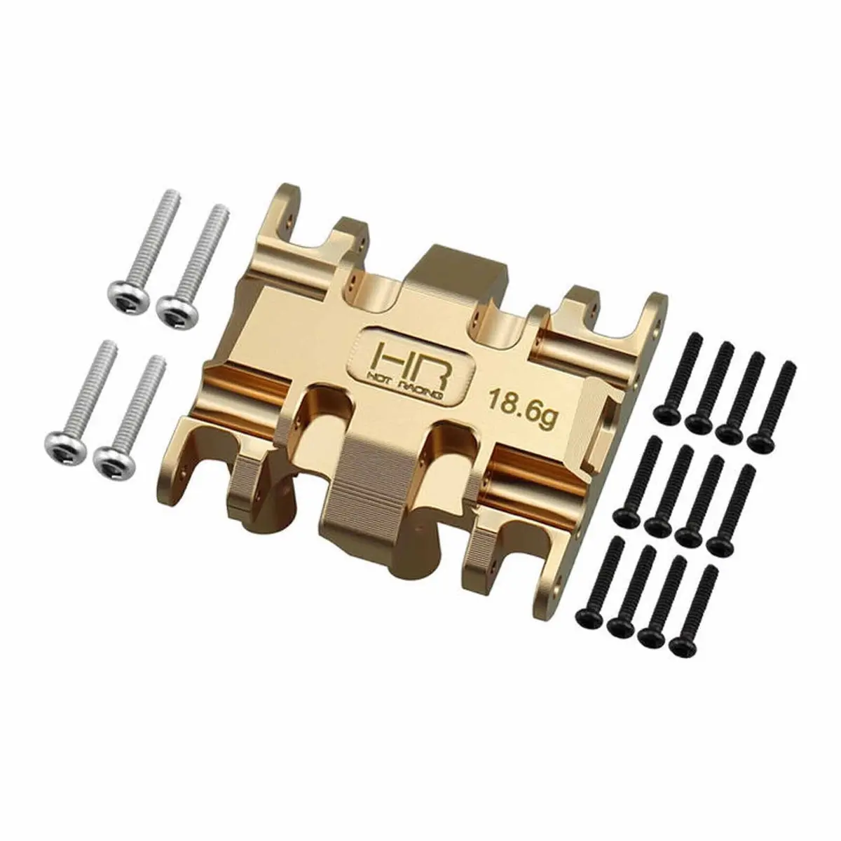 Hot Racing Brass Center Gear Box Mount, 1/30 Axial Scx30 1