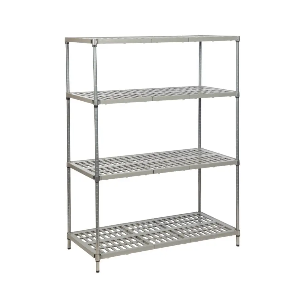 Heavy-Duty Polymer Cold Room Shelving Units - Vented Shelves 1