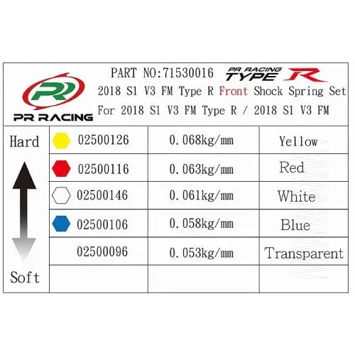 Front Shock Spring Set 1