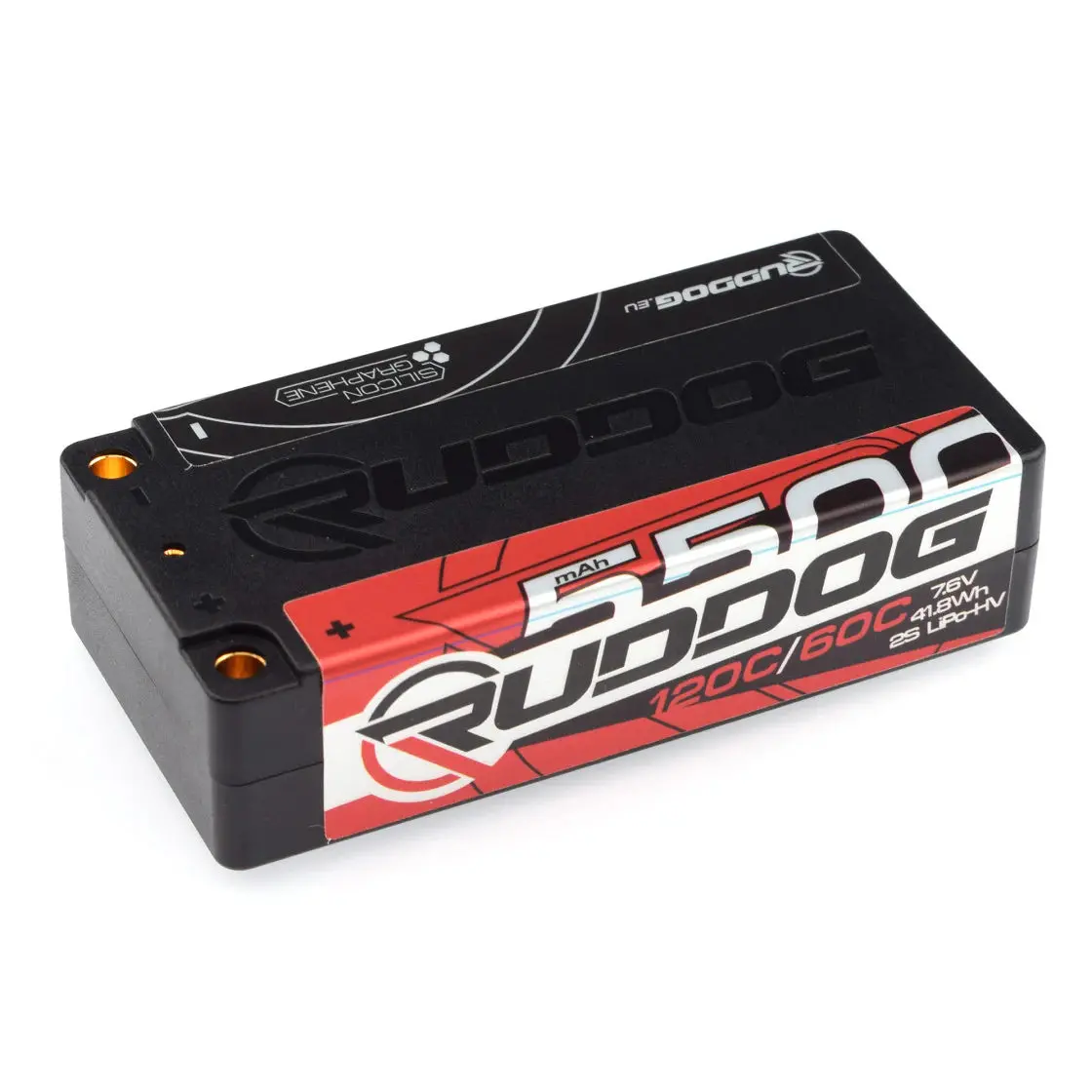 Ruddog Racing 5500Mah 150C/75C 7.6V Lcg Short Stick Pack Lipo-Hv Battery 1