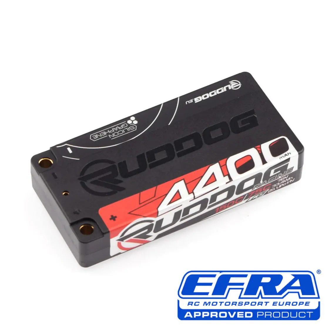 Ruddog Racing 4400Mah 150C/75C 7.6V Lcg Short Stick Pack Lipo-Hv Battery 1