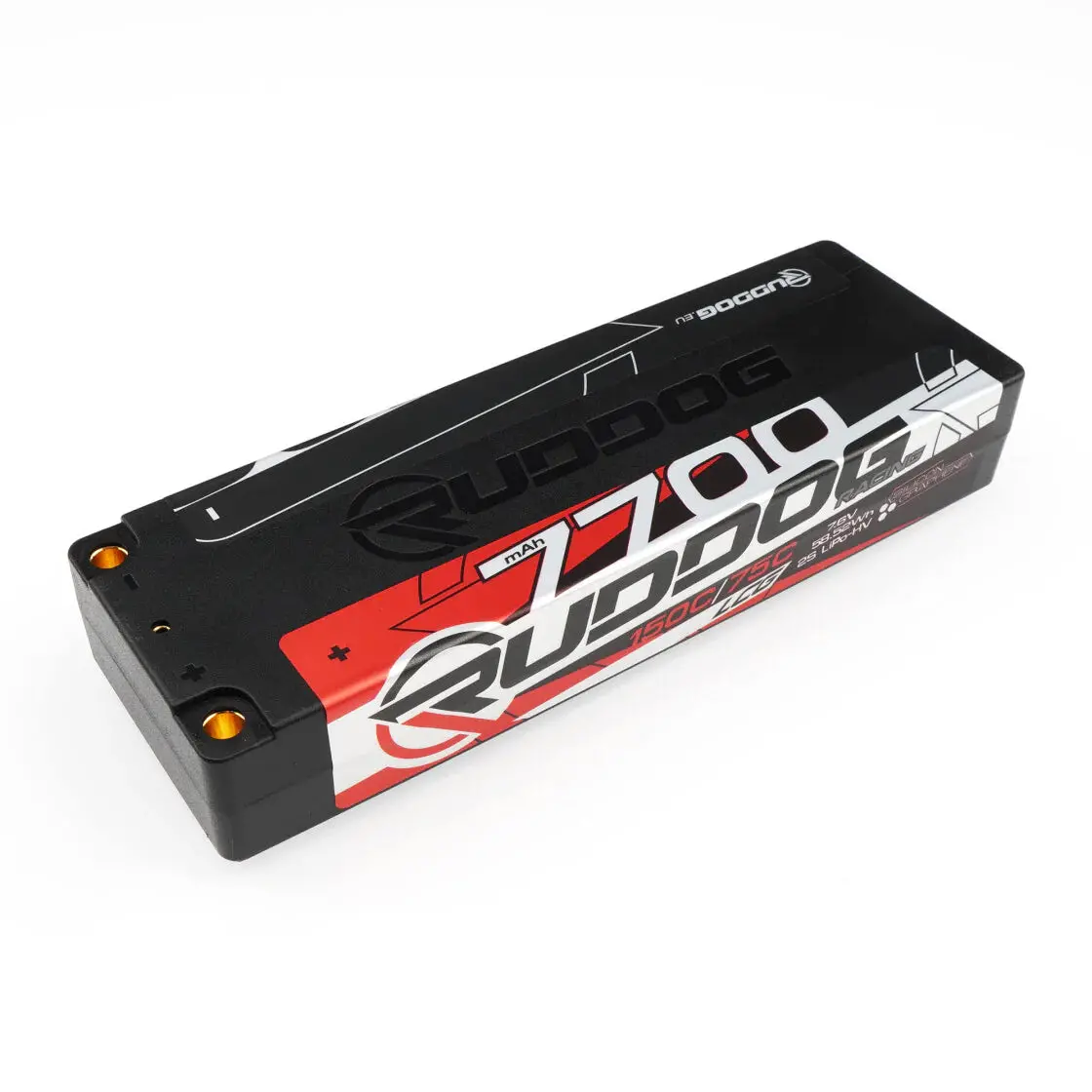 Ruddog Racing 7700Mah 150C/75C 7.6V Lcg Stick Pack Lipo-Hv Battery 1