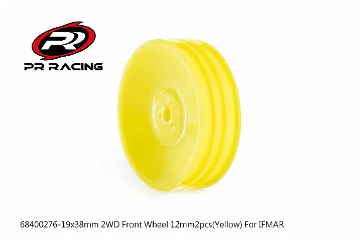19X38mm 2Wd Front Wheel 12Mm*2Pcs(Yellow)For Ifmar-#3 1
