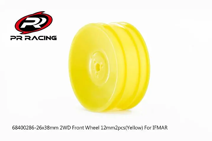 26X38mm 2Wd Front Wheel 12Mm*2Pcs(Yellow)For Ifmar-#4 1